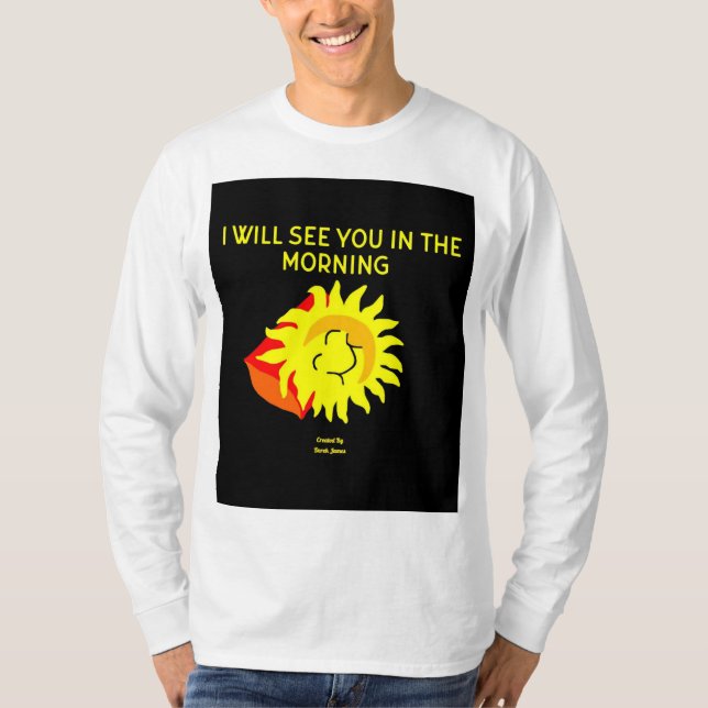 Gute Nacht Sun Men's Long Sleeve Shirt (Vorderseite)