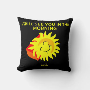 Gute Nacht Sun Square Throw Kissen
