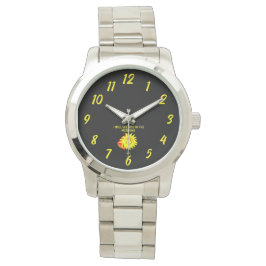 Gute Nacht Sun Unisex Silver Bracelet Watch Armbanduhr