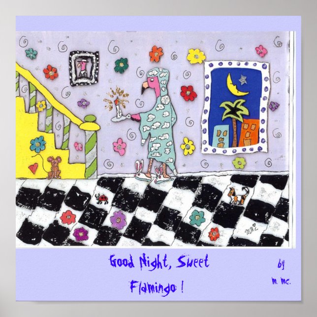 Gute Nacht, Sweet Flamingo ! Poster (Vorne)