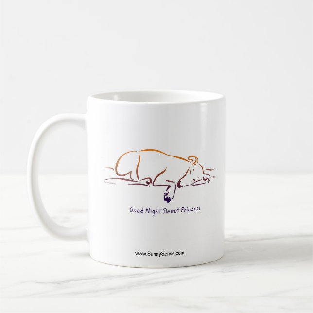 Gute Nacht Sweet Princess Tasse (Links)