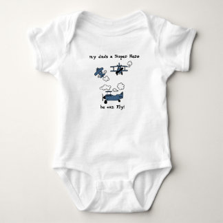 Gute Nacht von Bi-Flugzeug Super Hero Baby Bodysui Baby Strampler