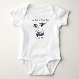 Gute Nacht von Bi-Flugzeug Super Hero Baby Bodysui Strampler