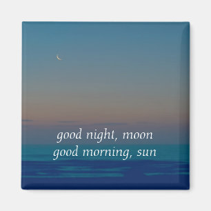 Gute Nacht zum Mond Magnet