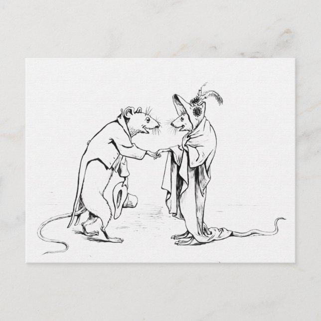 Gute Nachtmäuse Postkarte (Vorderseite)