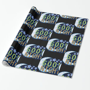 Gute Nachtsichelförmiger Mond Thunder_Cove Geschenkpapier