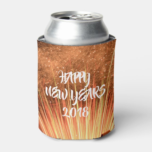 Gute neue Jahre 2018 Dosenkühler (Kanne Vorderseite)
