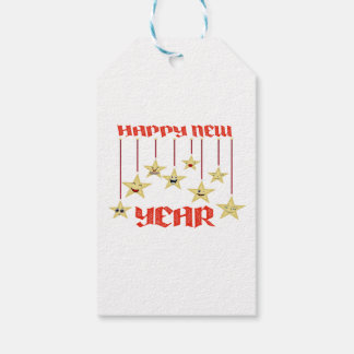 Gute Neujahrsstars Geschenkanhänger