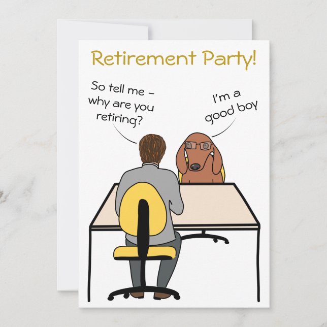 Gute Party Einladung für den Hunde Humor (Vorderseite)