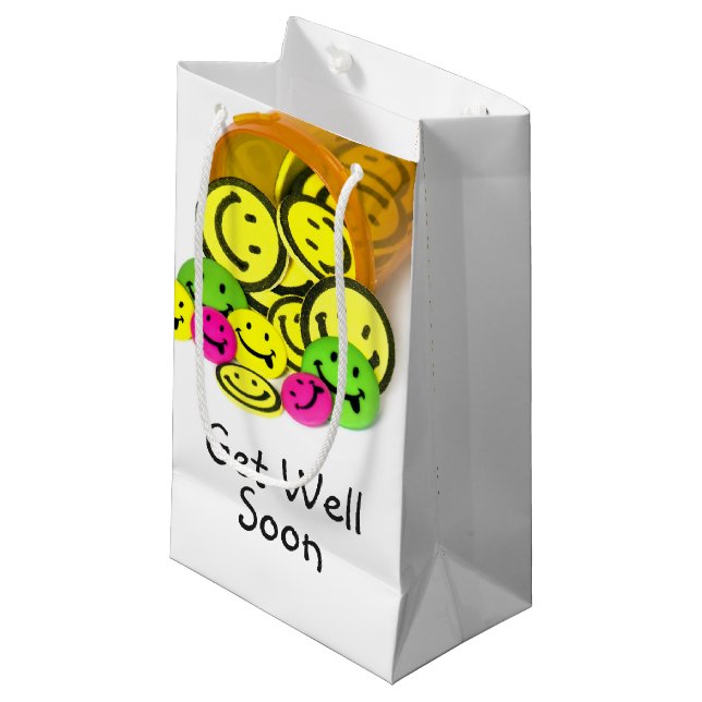 Gute Pillen Kleine Geschenktüte (Vorderseite Schrägansicht)