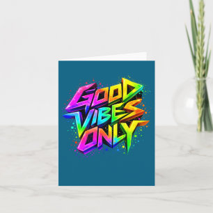 Gute positive Graffiti-Stimmung Zitate Illustratio Karte