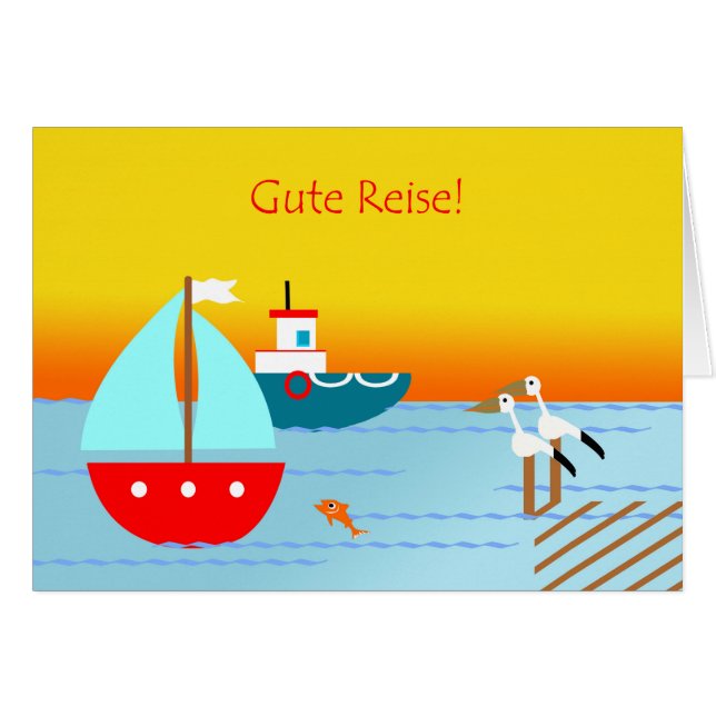 Gute Reise ! Bon voyage en allemand, Bon Voyage Su (Devant horizontal)
