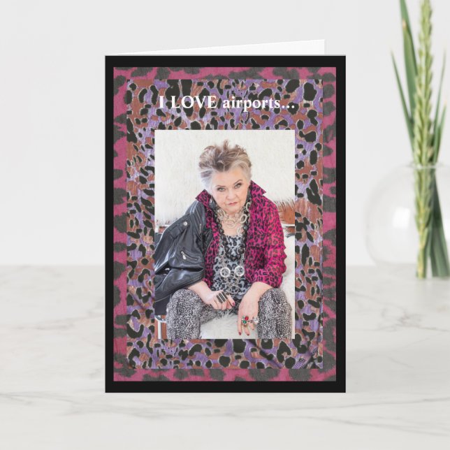 Gute Reise geklappte Grußkarte Karte (Vorderseite)