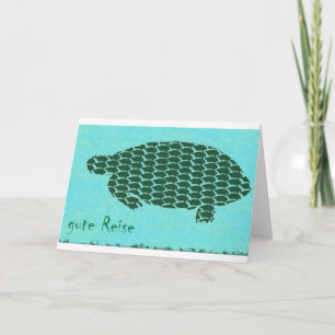 gute Reise Schildkröten Feiertagskarte