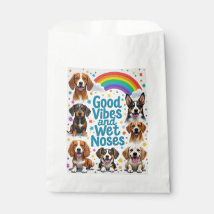 Gute Roben und feuchte Nosen spielerische Doodles Geschenktütchen