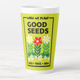 Gute Samen pflanzen Milchtasse
