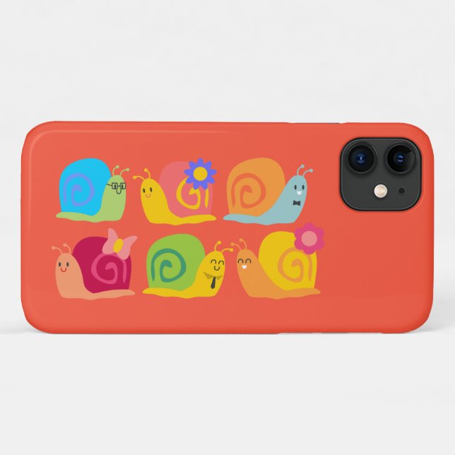 Gute Schnecken niedliche Schnecken Case-Mate iPhone Hülle (Rückseite (Horizontal))