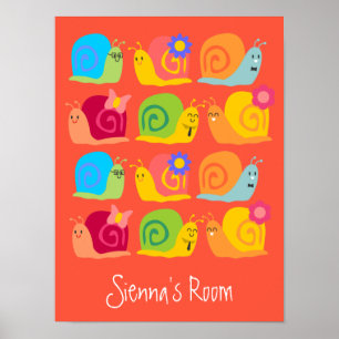 Gute Schnecken niedliche Schnecken Poster