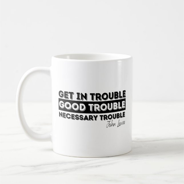 gute Schwierigkeiten john lewis, gute Mühe, est 19 Kaffeetasse (Links)