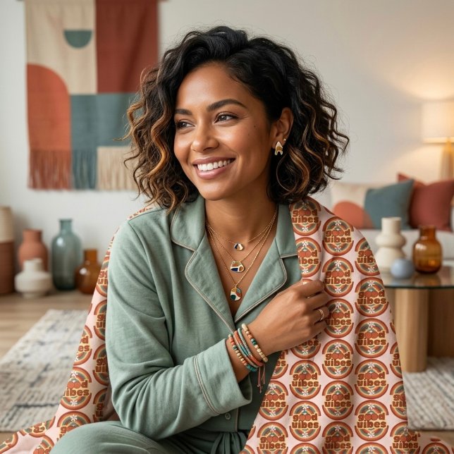 Gute Schwingungen Fleecedecke (Von Creator hochgeladen)