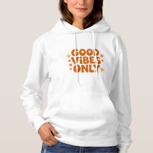 gute Schwingungen, glücklich, positiv, bunt, T - S Hoodie