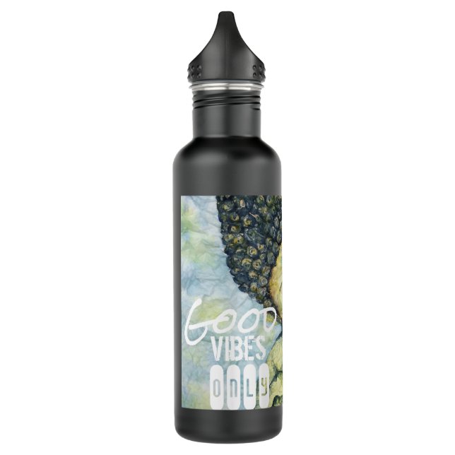 Gute Schwingungens-Buddha-Kunst-rostfreie Trinkflasche (Links)