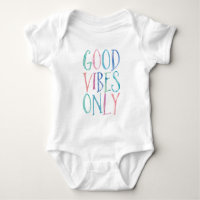 Gute Schwingungens-nur - bunte Aquarell-Typografie