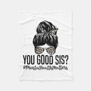 Gute Sis Psychische Gesundheitsprobleme Trendy Psy Fleecedecke