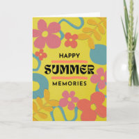 Gute Sommer-Erinnerungen hell und farbenfroh