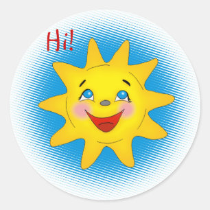 Gute Sonne - Aufkleber