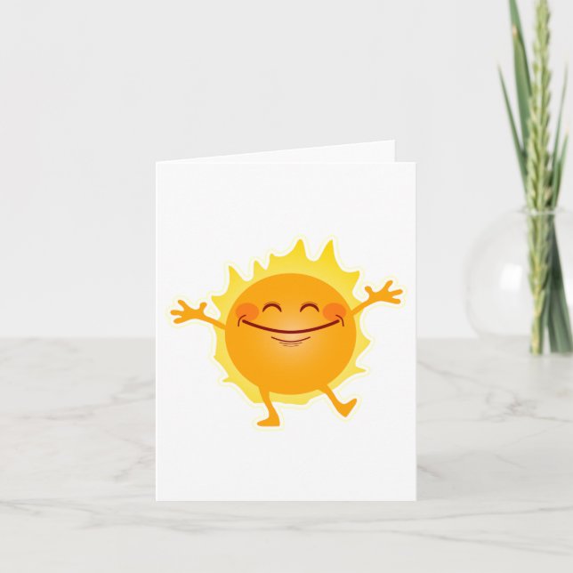Gute Sonne, Sonnenschein, Sommersonne Karte (Vorderseite)