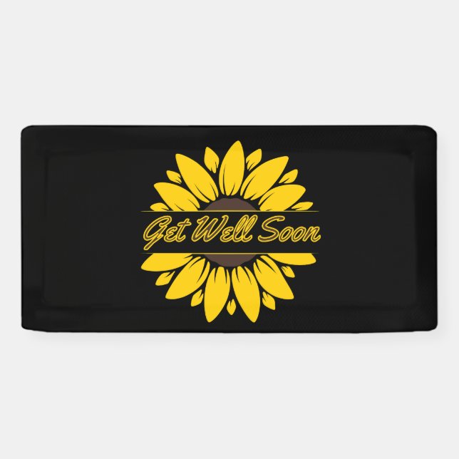 Gute Sonnenblume 2x1 Vinyl Banner (Horizontal)