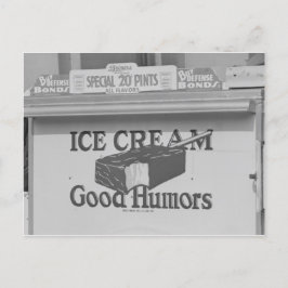 Gute Späße Eiscreme LKW Postkarte