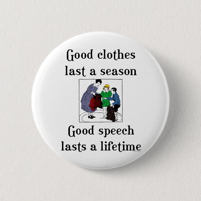 Gute Sprachschule Sprüche Button (Vorderseite)
