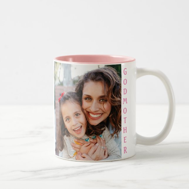 Gute Tasse! Süßes Foto Zweifarbige Tasse (Rechts)