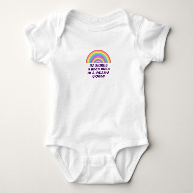 Gute Tat Baby Strampler (Vorderseite)