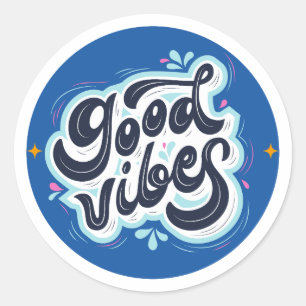 Gute Vibes Aufkleber – Positive Ästhetische Motiva