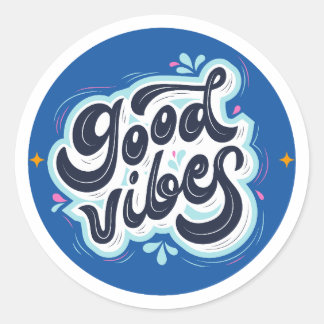 Gute Vibes Aufkleber – Positive Ästhetische Motiva