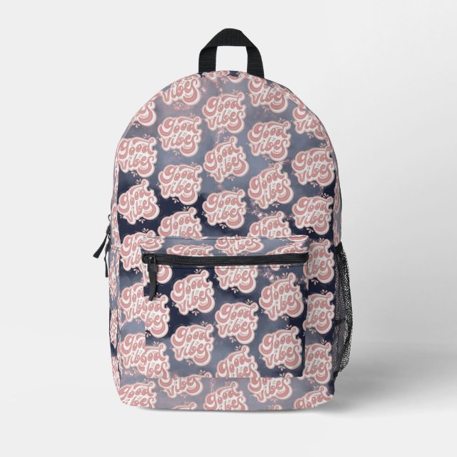 Gute Vibes Bedruckter Rucksack (Vorderseite)