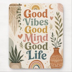 Gute Vibes Guter Geist Gutes Leben Mousepad
