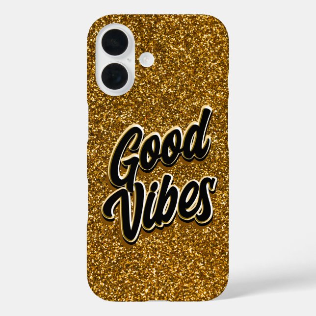 Gute Vibes iPhone 16 Hülle (Rückseite)