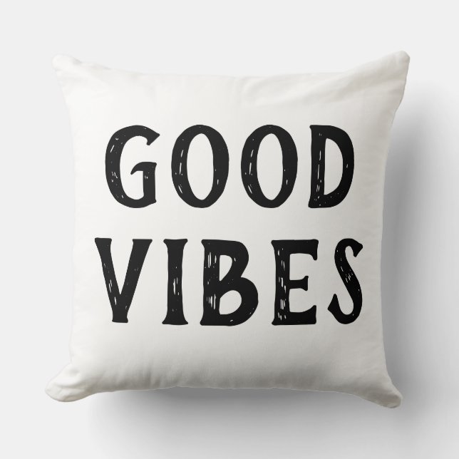 Gute Vibes Kissen (Vorderseite)