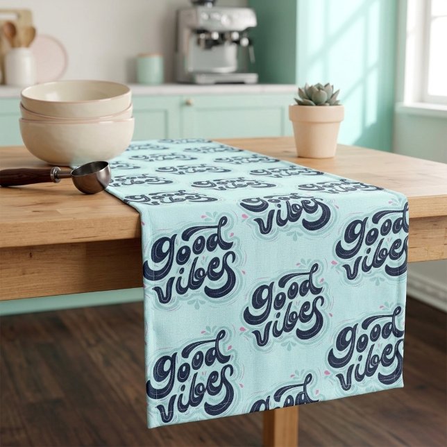 Gute Vibes Lange Tischdecke (Von Creator hochgeladen)