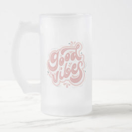 Gute Vibes Mattglas Bierglas