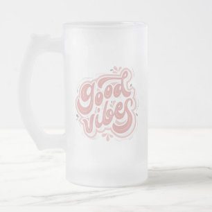 Gute Vibes Mattglas Bierglas