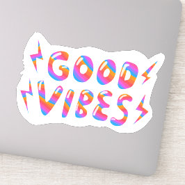 GUTE VIBES Niedliche Farben & Spaß Aufkleber