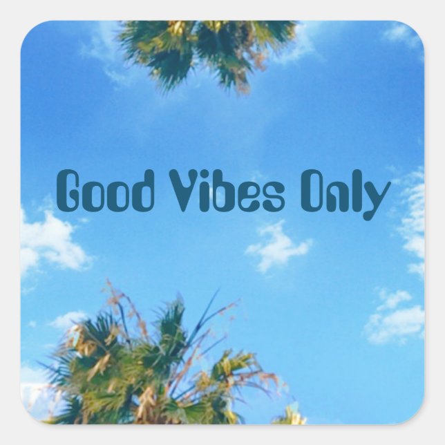 Gute Vibes nur Aufkleber (Vorderseite)
