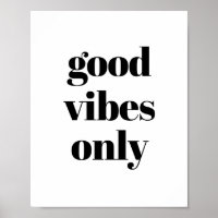 Gute Vibes nur Motivierend Minimalistisch