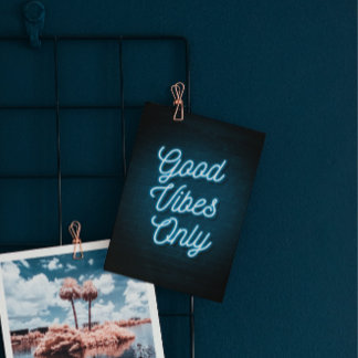 Gute Vibes nur Postcard Feiertagspostkarte