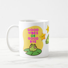 Gute Vibes oder Abschied Frösche Kaffeetasse